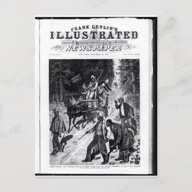 Postal Carolina del Norte, la campaña política (Anverso)