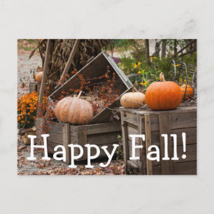 Postal Carolina del Norte, Linville, calabazas otoñales