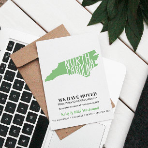 Postal CAROLINA DEL NORTE Nos hemos mudado nueva direcció