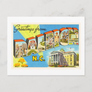 Postal Carolina del Norte Raleigh Carolina NC Viaje con t