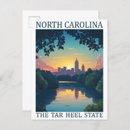 Postal Carolina del Norte Tar Heel State USA Travel Place