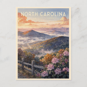 Postal Carolina del Norte USA Viajes Antiguos