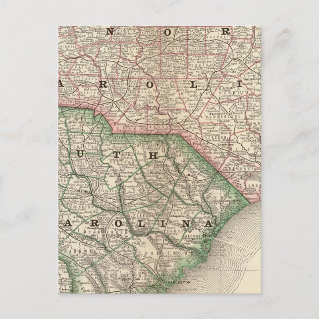 Postal Carolina del Norte y del Sur 3 (Anverso)