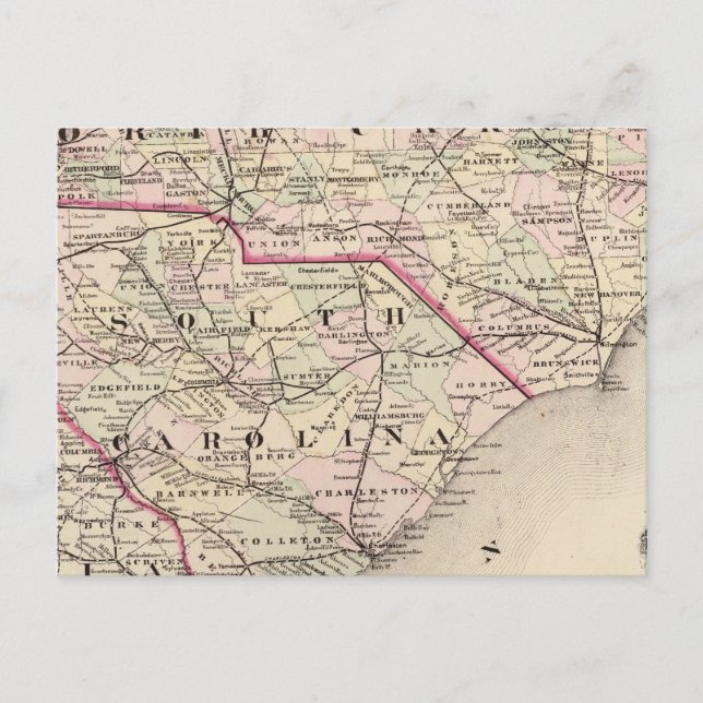 Postal Carolina del Norte y del Sur 4 (Anverso)