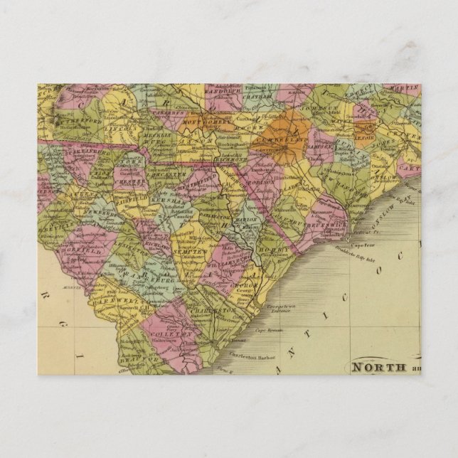 Postal Carolina del Norte y del Sur 5 (Anverso)