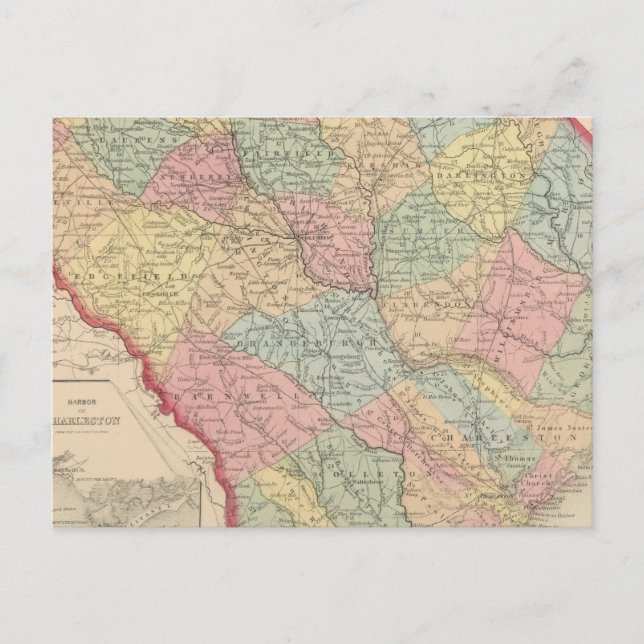 Postal Carolina del Sur 3 (Anverso)
