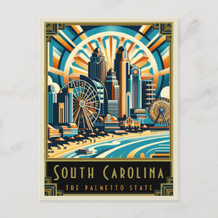 Postal Carolina del sur   Art Deco
