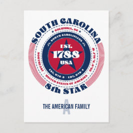 Postal Carolina del Sur, Columbia, SC, Patriótico, Monogr