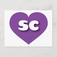 Carolina del Sur corazón púrpura - Amo sc