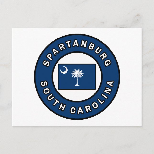 Postal Carolina del Sur de Spartanburg (Anverso)
