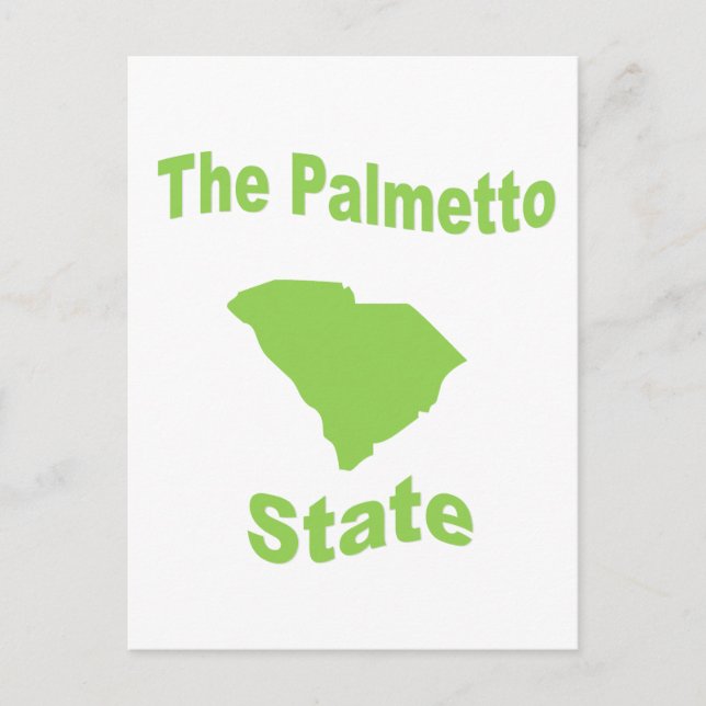 Postal Carolina del Sur: El estado de Palmetto (Anverso)