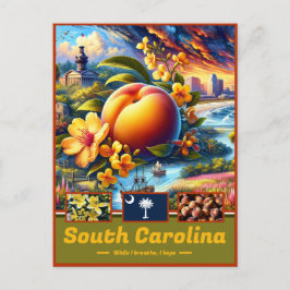 Postal Carolina del Sur Encantando Vistas Escenarias