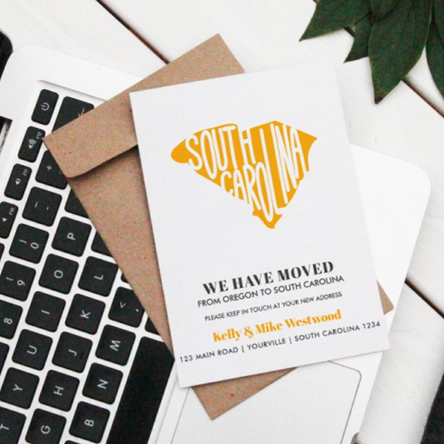 Postal CAROLINA DEL SUR Hemos movido nueva dirección Nuev (Subido por el creador)