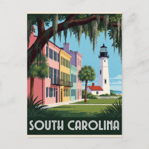 Postal Carolina del Sur USA Viaje Costero al Bajo País 🌴