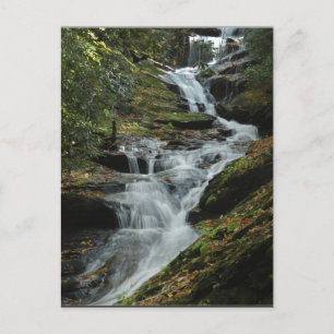 Postal Carolina Mountain Waterfall Foto Postcard 2
