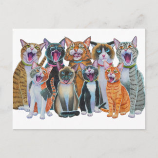 Postal Caroling Cats