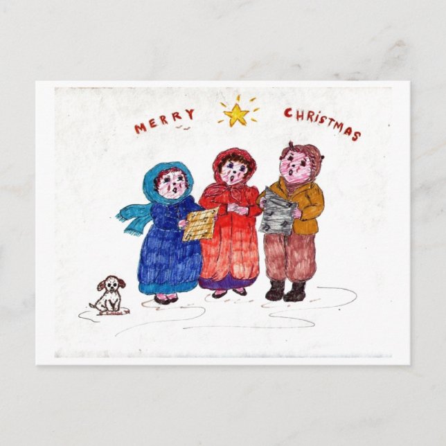 Postal Caroling en el pasado (Anverso)