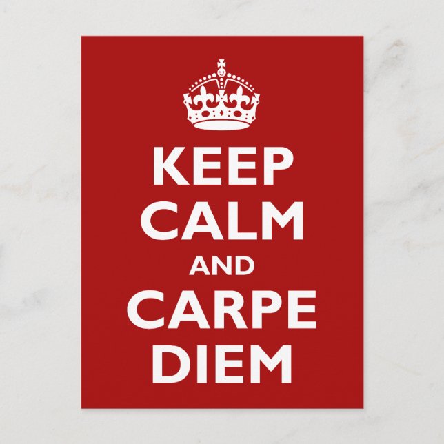 Postal ¡Carpe Diem! (Anverso)
