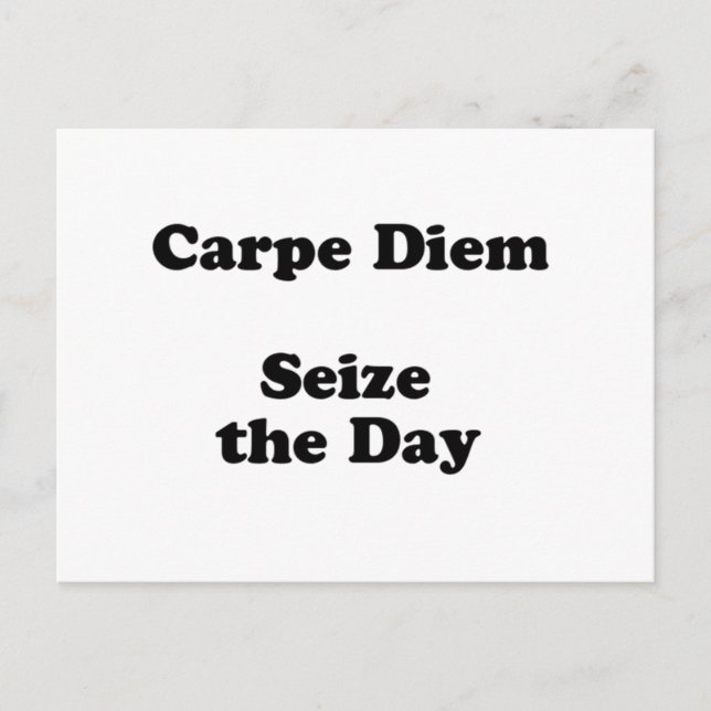 Postal carpe diem (Anverso)