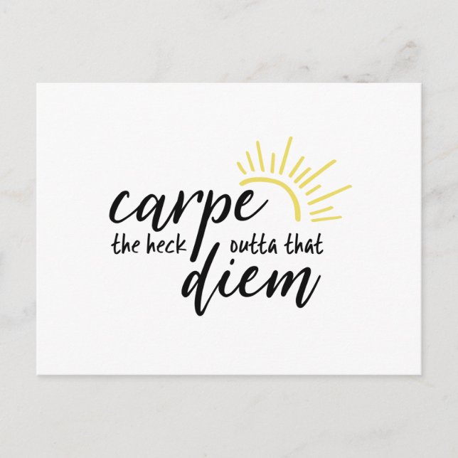 Postal Carpe Diem (Anverso)