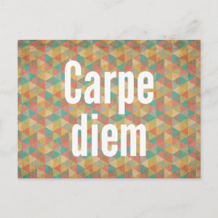 Postal Carpe diem, Aprovecha el día, Frases Motivacionale
