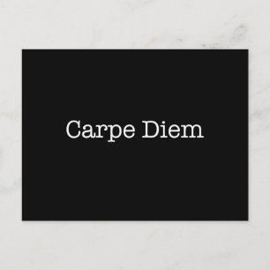 Postal Carpe Diem aprovecha la cita del día - Citas