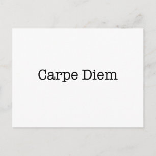 Postal Carpe Diem aprovecha la cita del día - Citas