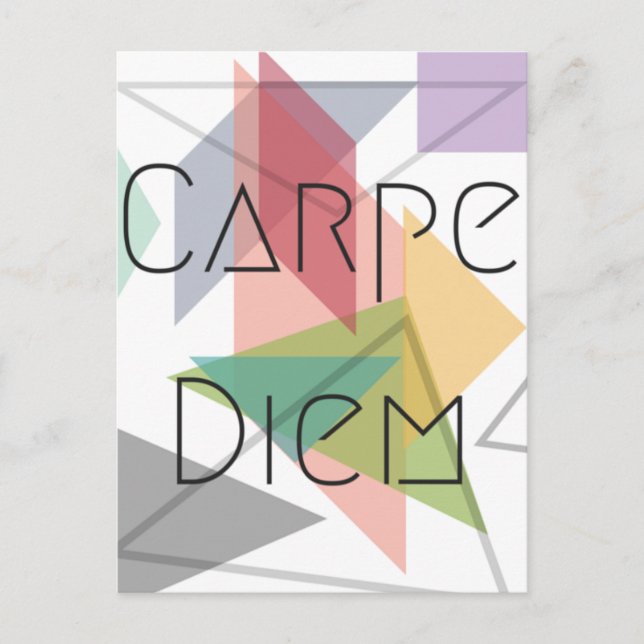 Postal Carpe Diem Postcard (Anverso)