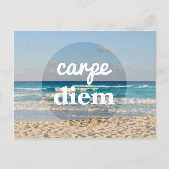 Postal Carpe Diem Postcard (Anverso)