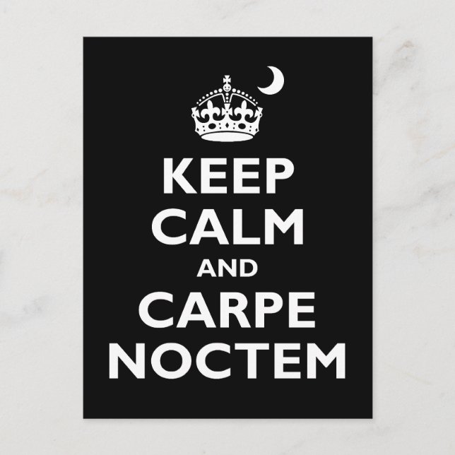 Postal ¡Carpe Noctem! (Anverso)