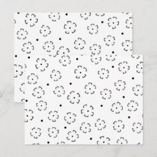 Postal Carpeta de cumpleaños con flores personalizadas
