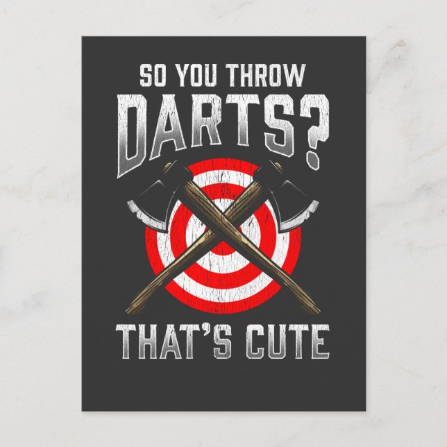Postal Carpintero Forestal Ax Throwing Lumberjack Dars (Anverso)