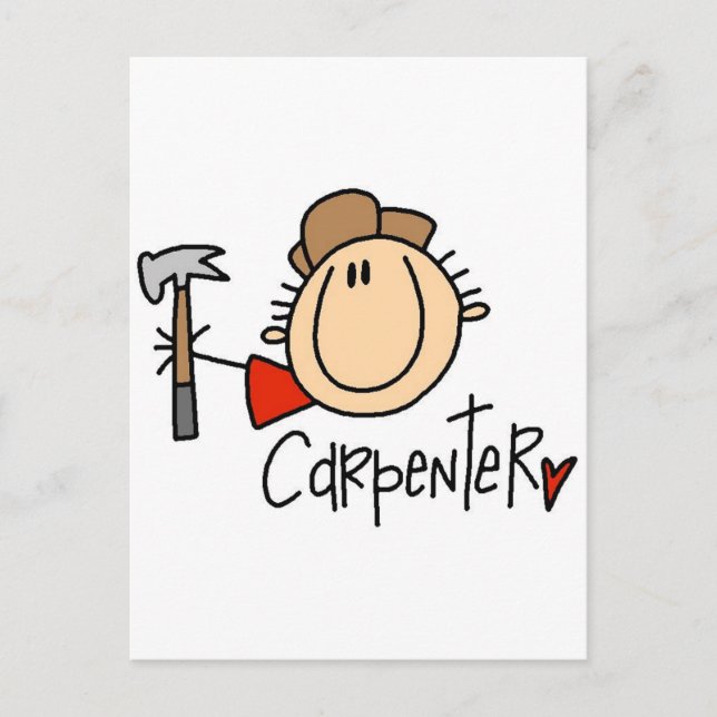 Postal Carpintero masculino (Anverso)