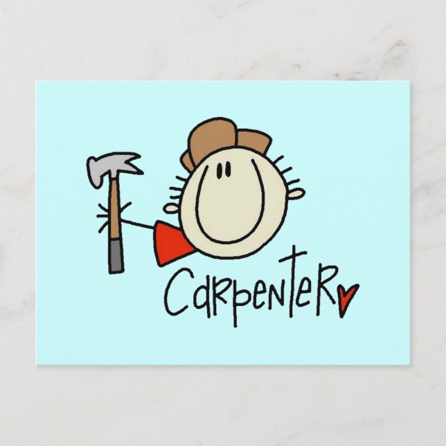 Postal Carpintero masculino (Anverso)
