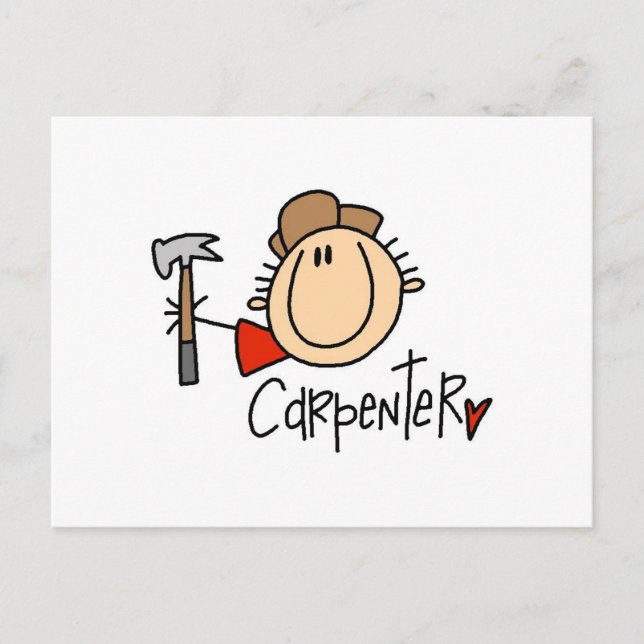 Postal Carpintero masculino (Anverso)