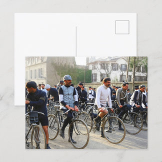 Postal Carrera Ciclista Paris-Roubaix 1907 Color Redux