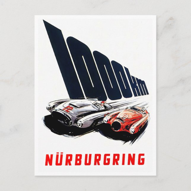 Postal Carrera de 1953 Nurburgring de 1000 km (Anverso)
