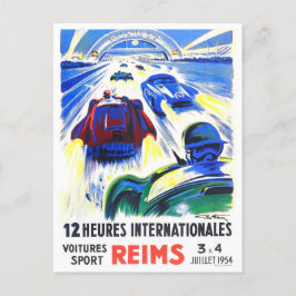 Postal Carrera de 1954 Reims