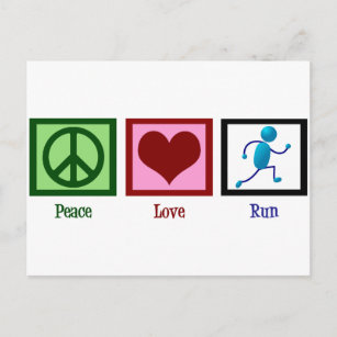 Postal Carrera de amor por la paz