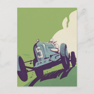 Postal Carrera de coches de época