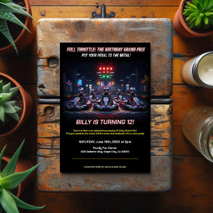 Postal Carrera de Cumpleaños a Toda Velocidad