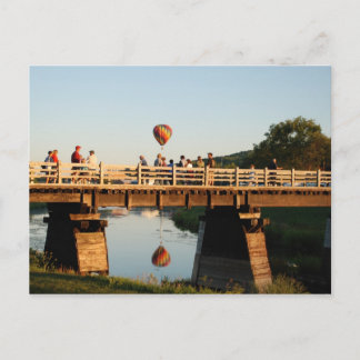 Postal Carrera de globo de Wellsville 1