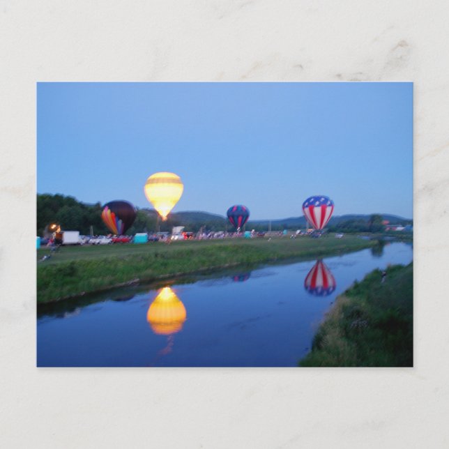 Postal Carrera de globo de Wellsville 3 (Anverso)