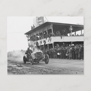 Postal Carrera de la Copa Vanderbilt, 1908