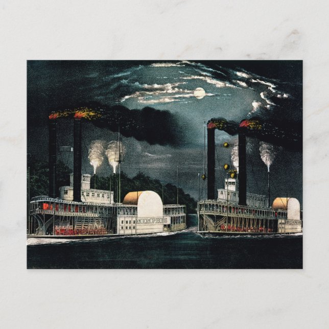 Postal Carrera de medianoche en el Mississippi (Anverso)