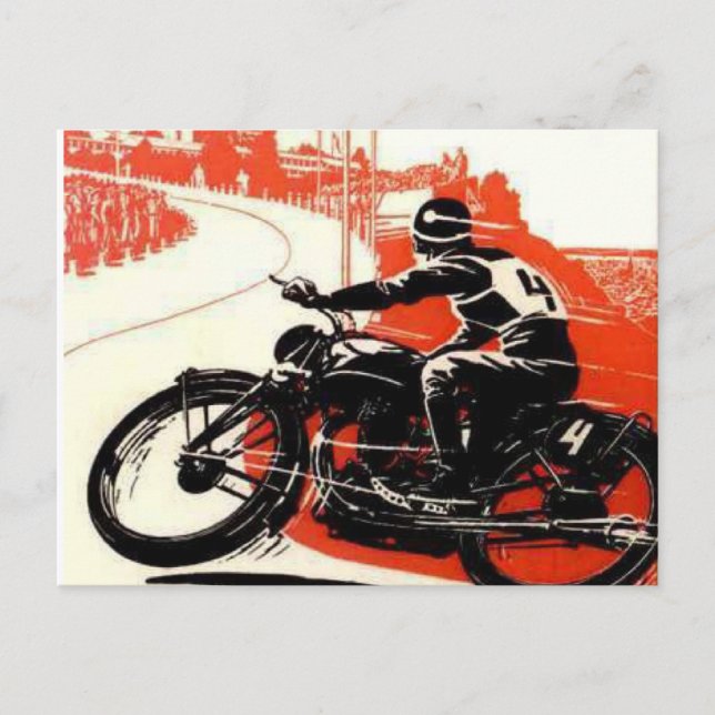 Postal Carrera de motocicletas (Anverso)