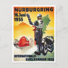 Postal Carrera de nurburgring Motor Race de 1935
