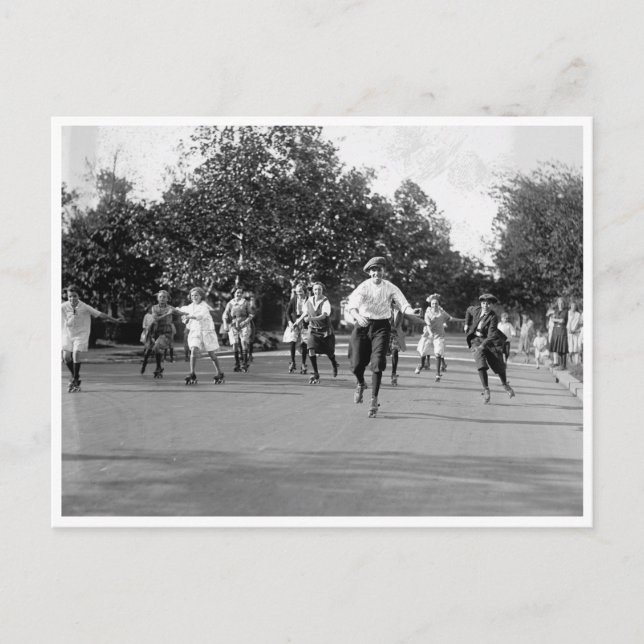 Postal Carrera de patinaje sobre ruedas (Anverso)