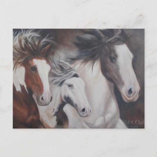 Postal Carrera gitana (Anverso)