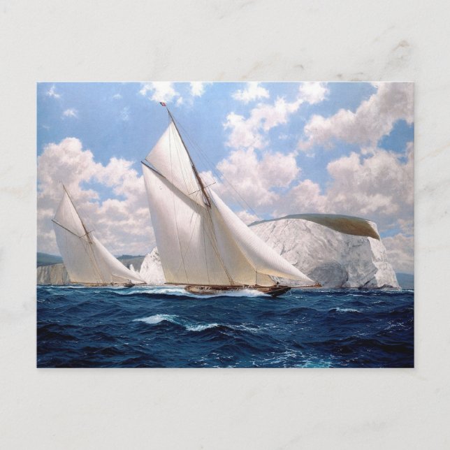 Postal Carrera marítima cerca de los acantilados (Anverso)